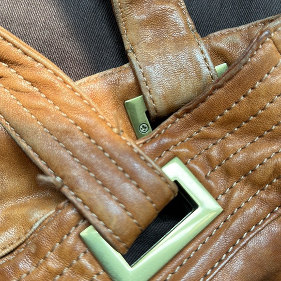 Kooba Natasha camel Italian Leather Tote bag purse - Picture 10 of 12